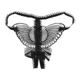Butterfly Lace Micro Massage Temptation Brief Beads Panties