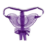 Butterfly Lace Micro Massage Temptation Brief Beads Panties