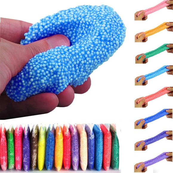 Colorful Snow Mud Fluffy Floam Slime No Borax Kid Toys.