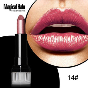 Lipgloss Sexy Metal Makeup Frosted Pigment Gold Metallic.