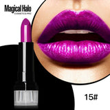 Lipgloss Sexy Metal Makeup Frosted Pigment Gold Metallic.