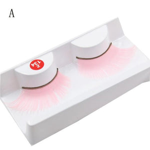 Women Fancy Soft Long False Eyelashes Eye Lashes Makeup Party Club