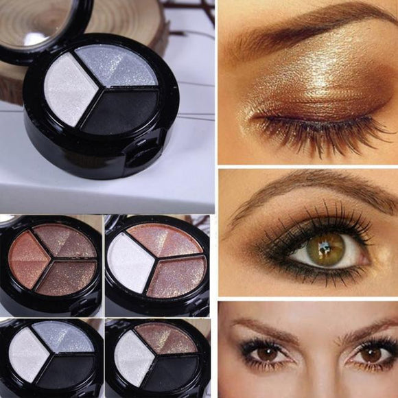 Smoky Cosmetic Set 3 colors Professional Natural Matte Makeup Eye Shadow